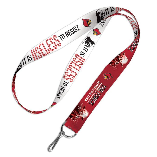 Louisville Cardinals / Star Wars Darth Vader &amp; Yoda Lanyard 1"