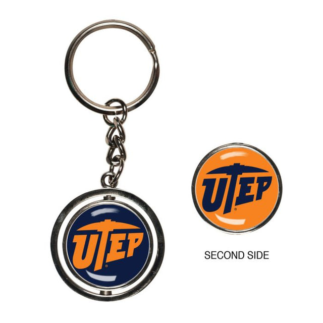 UTEP Miners Spinner Key Ring