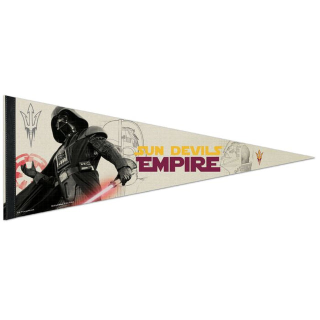 Banderín premium de Arizona State Sun Devils / Star Wars Darth Vader de 12" x 30"