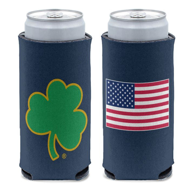 Enfriador de latas delgado de 12 oz de Notre Dame Fighting Irish