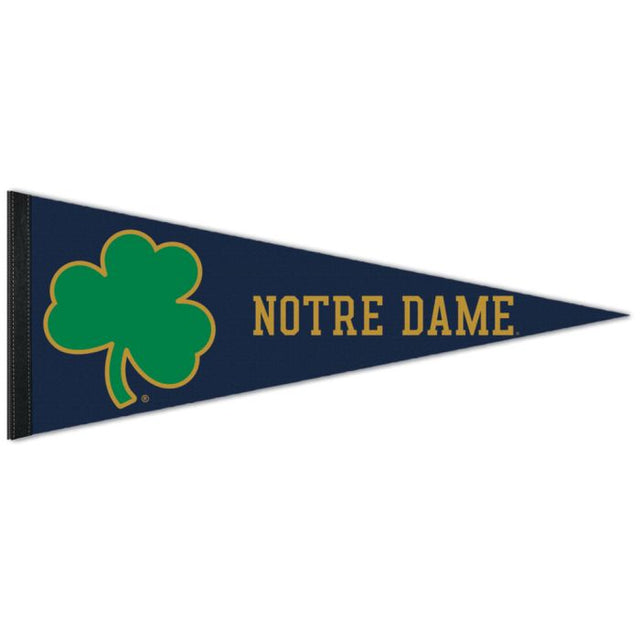 Banderín premium de Notre Dame Fighting Irish SHAMROCK/NOTRE DAME de 30 x 76 cm