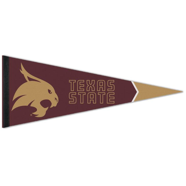 Banderín premium de los Texas State Bobcats de 12" x 30"