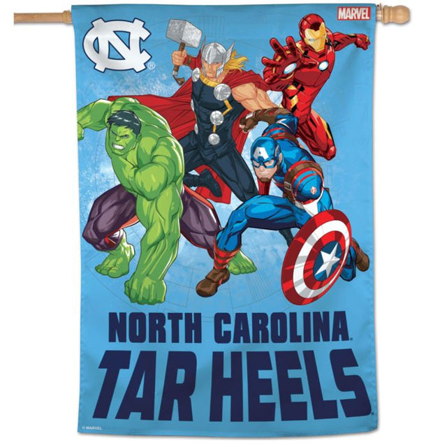 North Carolina Tar Heels / Marvel (c) 2021 MARVEL Vertical Flag 28" x 40"