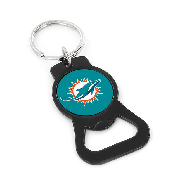 Miami Dolphins (BLACK) Bottle Opener Keychain -BK-702-09-BK