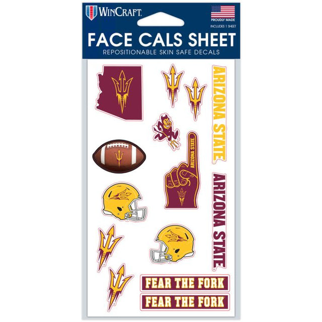 Arizona State Sun Devils Face Cals 4" x 7"