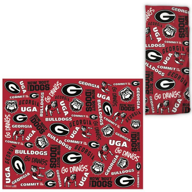 Georgia Bulldogs Scatter Print Fan Wraps