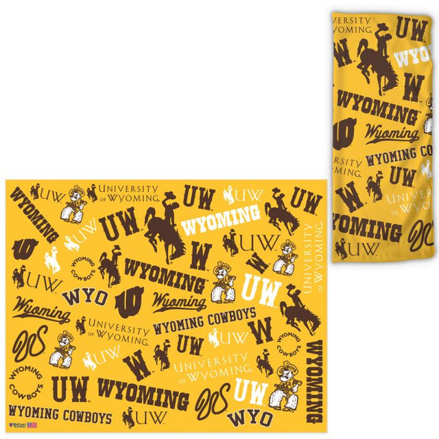 Envolturas para fanáticos con estampados dispersos de los Wyoming Cowboys