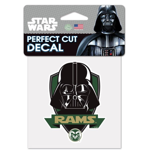 Colorado State Rams / Star Wars Darth Vader Perfect Cut Color Decal 4" x 4"