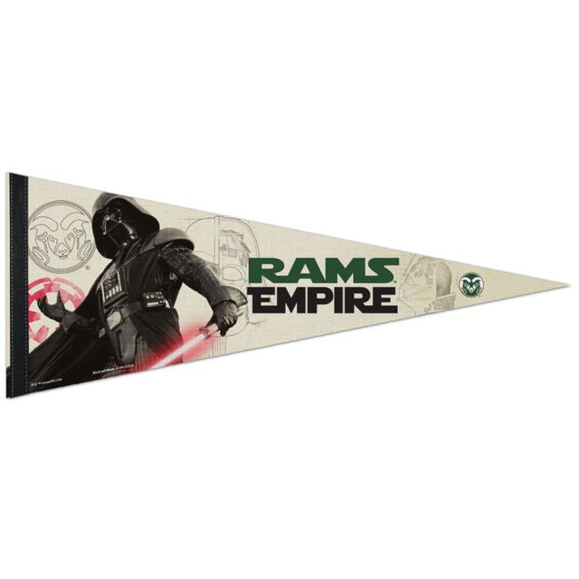 Banderín premium de Darth Vader de Star Wars de Colorado State Rams de 12" x 30"