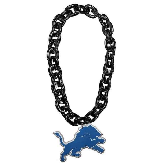 Cadena para fanáticos de los Detroit Lions (NEGRA) -FF-590-18-BK