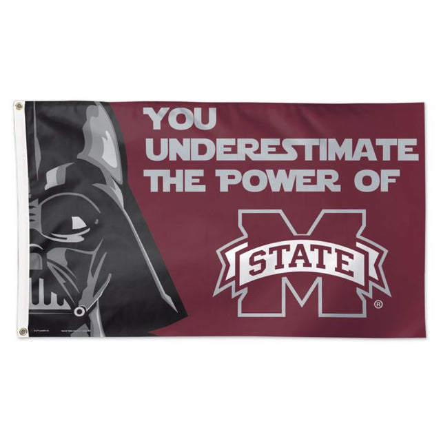 Bandera de Darth Vader de Star Wars de los Mississippi State Bulldogs (de lujo, 3 x 5 pies)