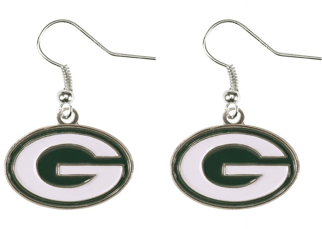 Pendientes colgantes con el logotipo de los Green Bay Packers -ER-015-19