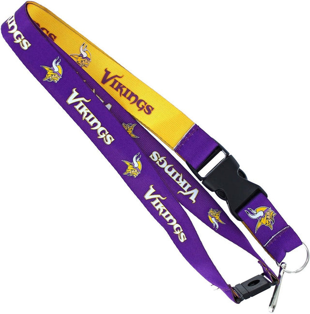 Minnesota Vikings (PURPLE/GOLD) Reversible Lanyard -LN-162-21