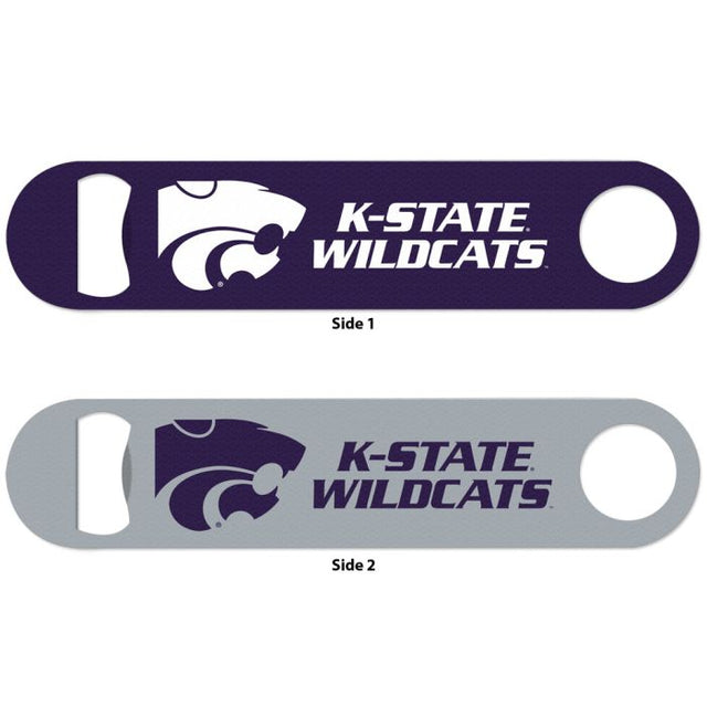 Abridor de botellas de metal de dos lados de Kansas State Wildcats