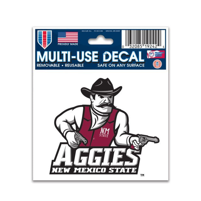 Calcomanía multiusos de New Mexico State Aggies de 3" x 4"