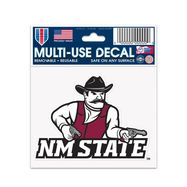 Calcomanía multiusos de New Mexico State Aggies de 3" x 4"