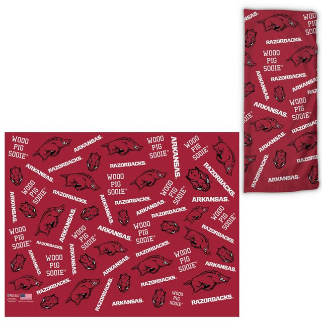 Envolturas para fanáticos con estampado disperso de los Arkansas Razorbacks