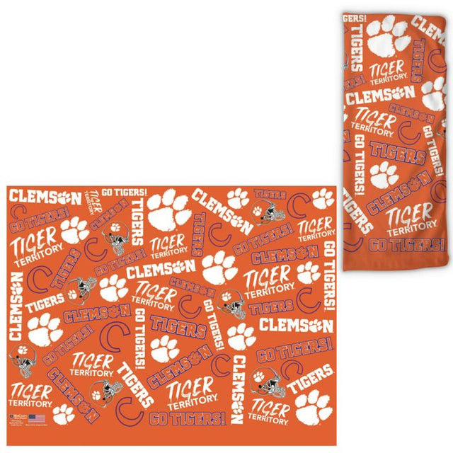 Envolturas para fanáticos con estampados dispersos de los Clemson Tigers