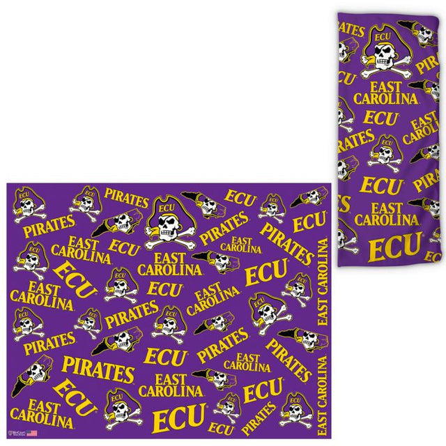 Envolturas para fanáticos con estampados dispersos de los Piratas de East Carolina