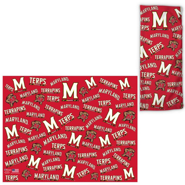 Maryland Terrapins Scatter Print Fan Wraps