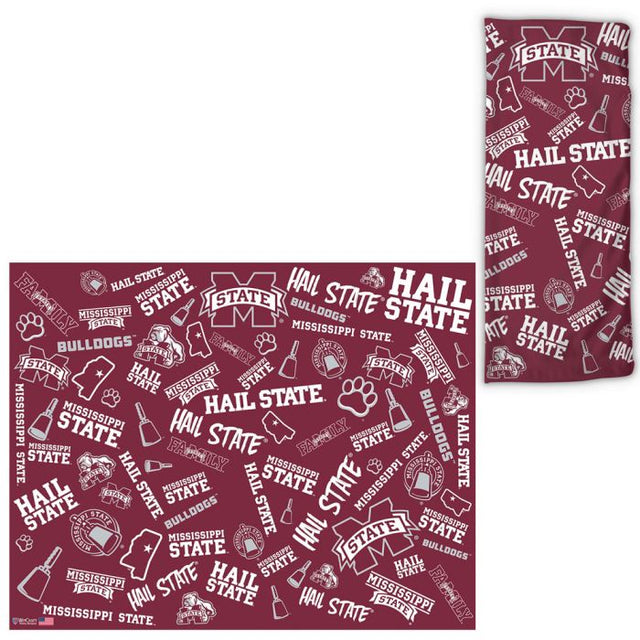 Envolturas para fanáticos con estampados dispersos de los Mississippi State Bulldogs