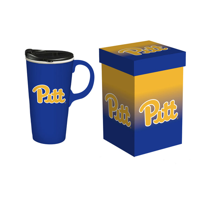 Café con leche de viaje de 17 oz de los Pittsburgh Panthers en caja