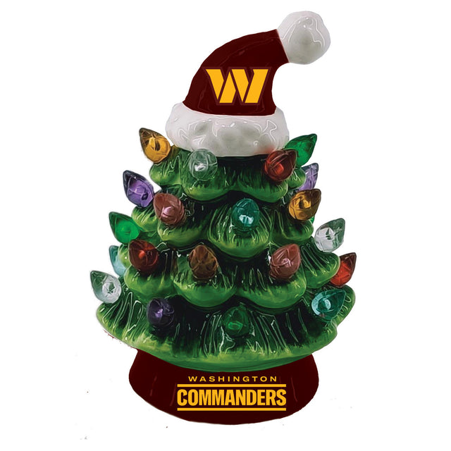 Adorno navideño con luces LED de 4" de los Washington Commanders