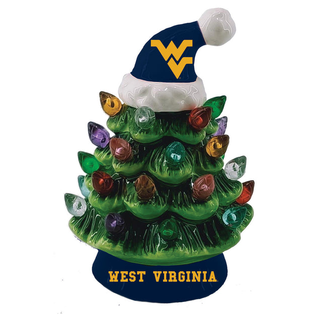 Adorno navideño con luces LED de 4" de los West Virginia Mountaineers