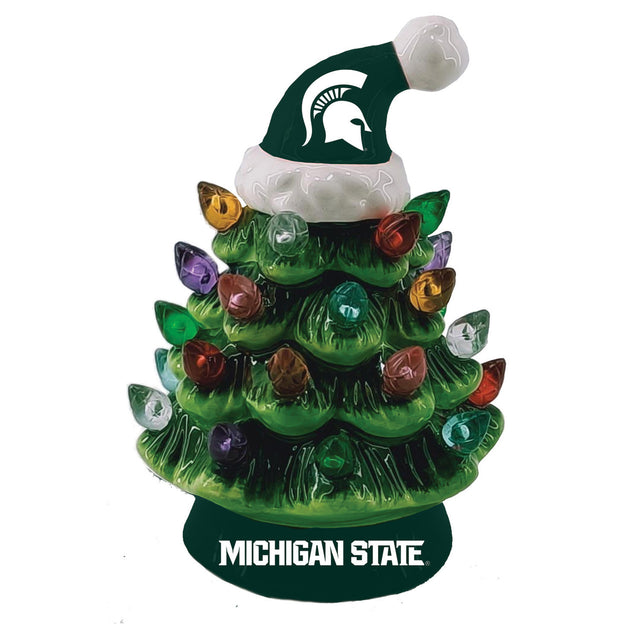 Michigan State Spartans Ornament Christmas Tree LED 4"