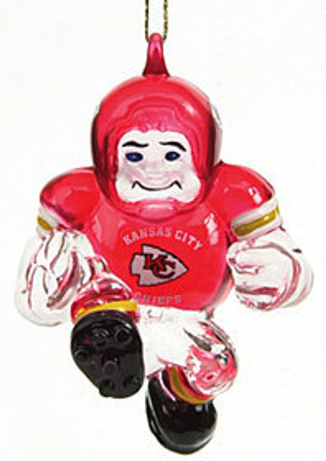 Adorno de cristal de 3" de los Kansas City Chiefs para mediocampista CO