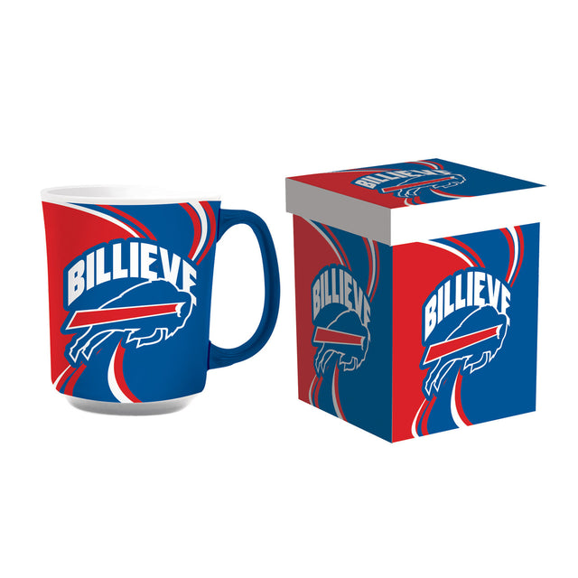 Taza de café de cerámica de 14 oz de Buffalo Bills con caja a juego