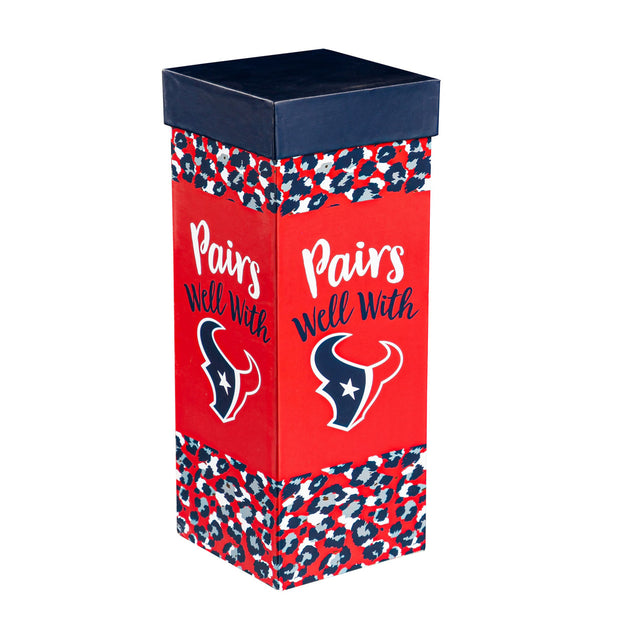 Vaso de vino con tallo de 17 oz de los Houston Texans en caja