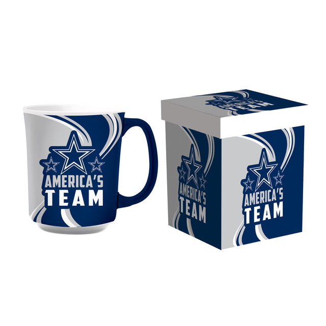 Taza de café de cerámica de 14 oz de los Dallas Cowboys con caja a juego