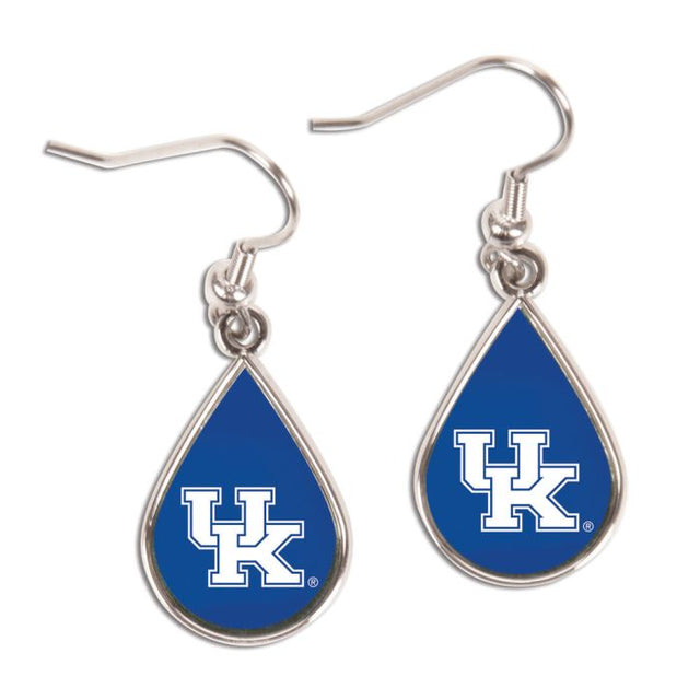 Pendientes de lágrima de Kentucky Wildcats Joyería Cardada Lágrima