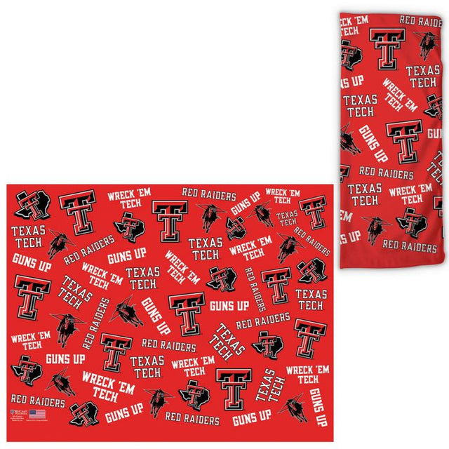 Envolturas para fanáticos con estampado disperso de los Texas Tech Red Raiders