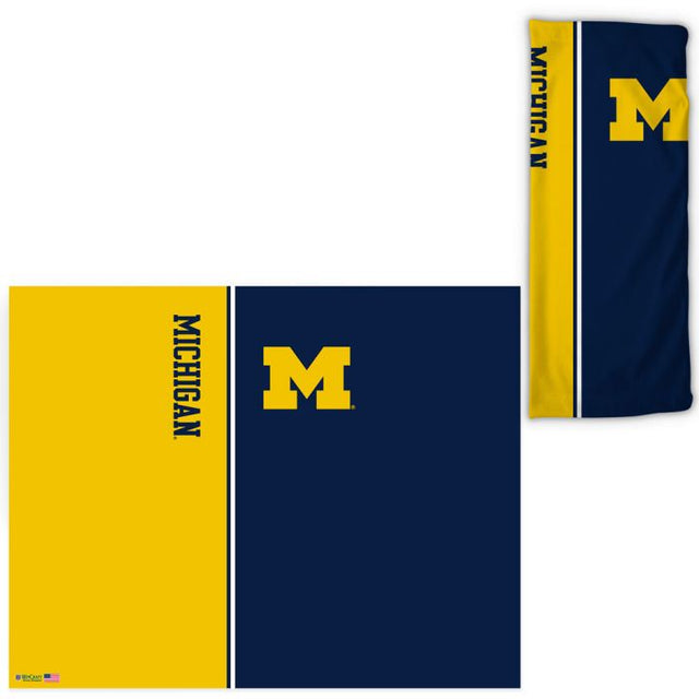 Envolturas para fanáticos con división vertical de los Michigan Wolverines