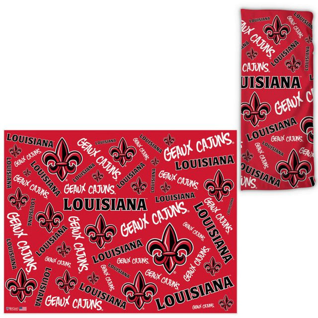 Louisiana - Lafayette Ragin Cajuns Scatter Print Fan Wraps