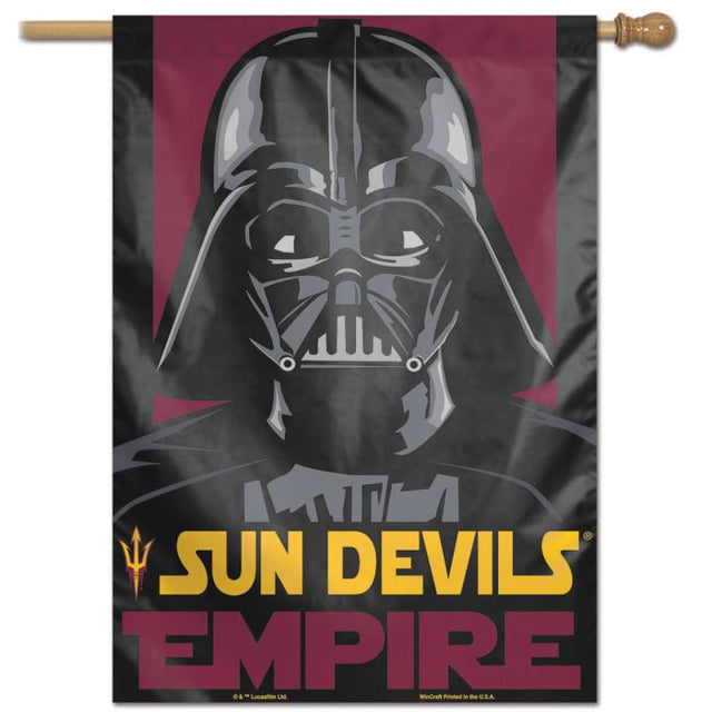 Bandera vertical de Arizona State Sun Devils / Star Wars Star Wars Vader 28" x 40"