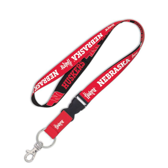 Nebraska Cornhuskers Lanyard w/detachable buckle 1"