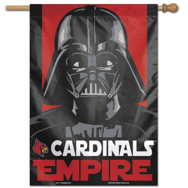 Louisville Cardinals / Star Wars star wars vader Vertical Flag 28" x 40"