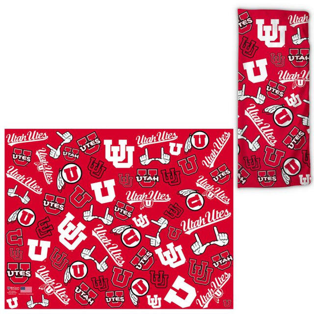 Utah Utes Scatter Print Fan Wraps