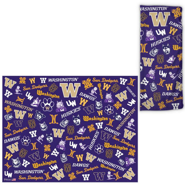 Envolturas para abanicos con estampados dispersos de Washington Huskies/College Vault