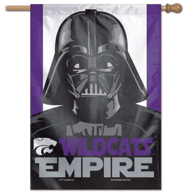 Kansas State Wildcats / Star Wars vader Vertical Flag 28" x 40"