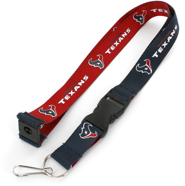 Cordón reversible de los Houston Texans (azul/rojo) -LN-162-32