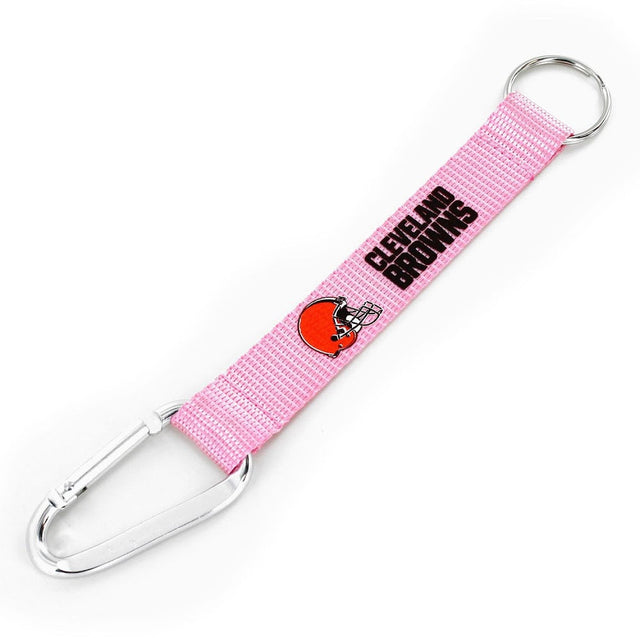 Llavero con mosquetón de los Cleveland Browns (PINK) (NM) -KT-147-03-PK