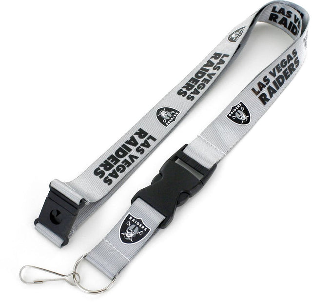 Las Vegas Raiders "LV" (GRAY) Team Lanyard -LN-095-35-GY-LV