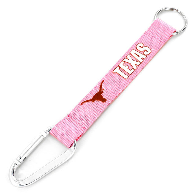 Llavero con mosquetón rosa de Texas Longhorns (NM) Ccp-Kt-147-52-Pk