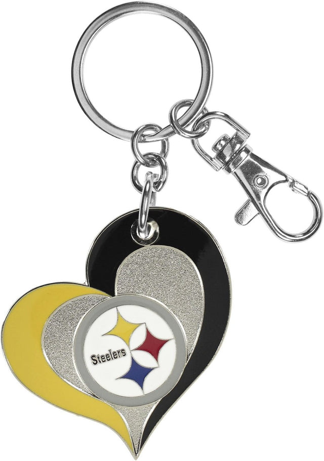 Llavero con forma de corazón de los Pittsburgh Steelers -KT-287-12