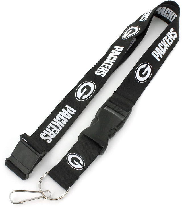 Green Bay Packers (BLACK & White) Team Lanyard -LN-095-19-BW