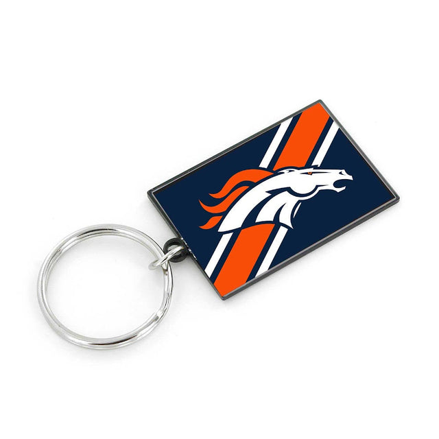 Llavero de rayas de los Denver Broncos -KT-1189-04